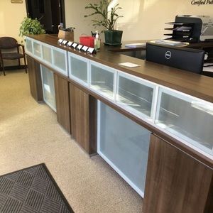 Receptionist area desk